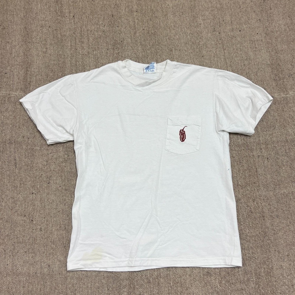 Vintage Chipotle Shirt Mens Medium White 1990s‎